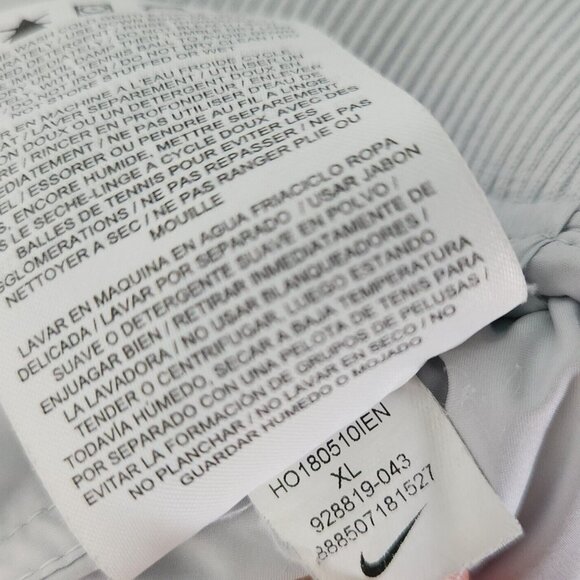 Nike Keep Warm Down Fill Color Buttons Quilt Bomber Puffer Jacket Men Sz XL FLAW - Picture 15 of 16